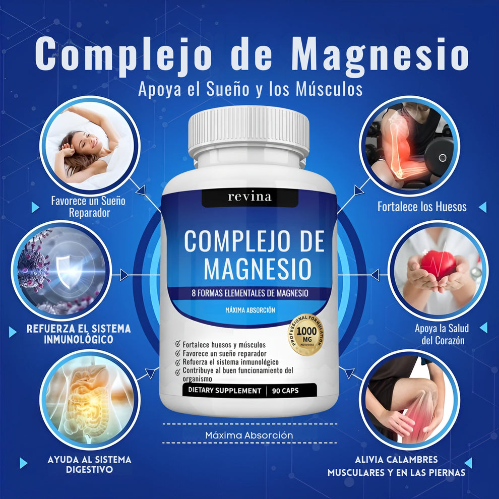 Magnesium Complex™ 💪 El poder natural 8 en 1 para tu energía, sueño y bienestar✨
