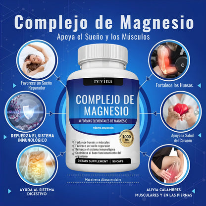 Magnesium Complex™ 💪 El poder natural 8 en 1 para tu energía, sueño y bienestar✨