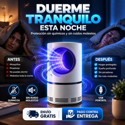 MosquiZero™ La Lámpara UV Mata Mosquitos que Protege tu Hogar Sin Químicos