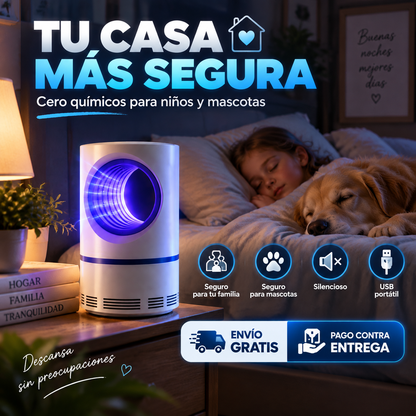 MosquiZero™ La Lámpara UV Mata Mosquitos que Protege tu Hogar Sin Químicos